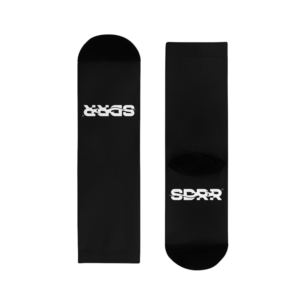 SDRR Performance Crew Socks – Black Edition