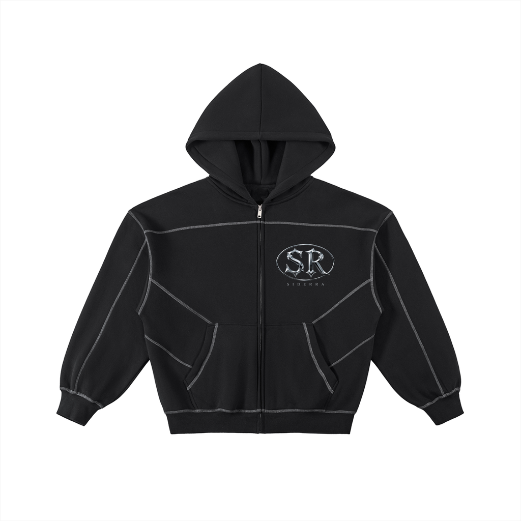 SIDERRA Chrome Seven Zip Hoodie – Black Edition