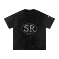 SIDERRA Seven Edition Oversized Acid Wash Tee – Black Chrome