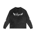 Acid Wash Oversize Long Sleeve T-Shirt ODMPOD