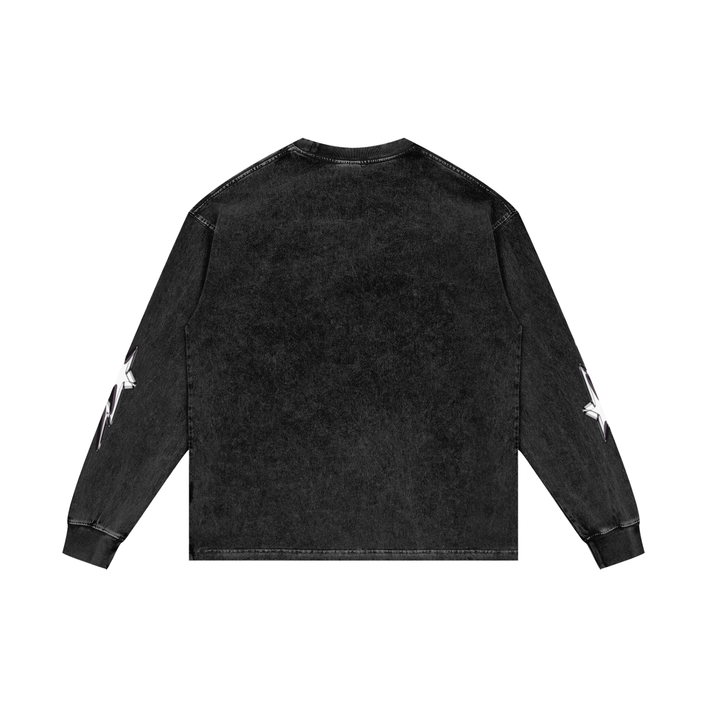 Acid Wash Oversize Long Sleeve T-Shirt ODMPOD