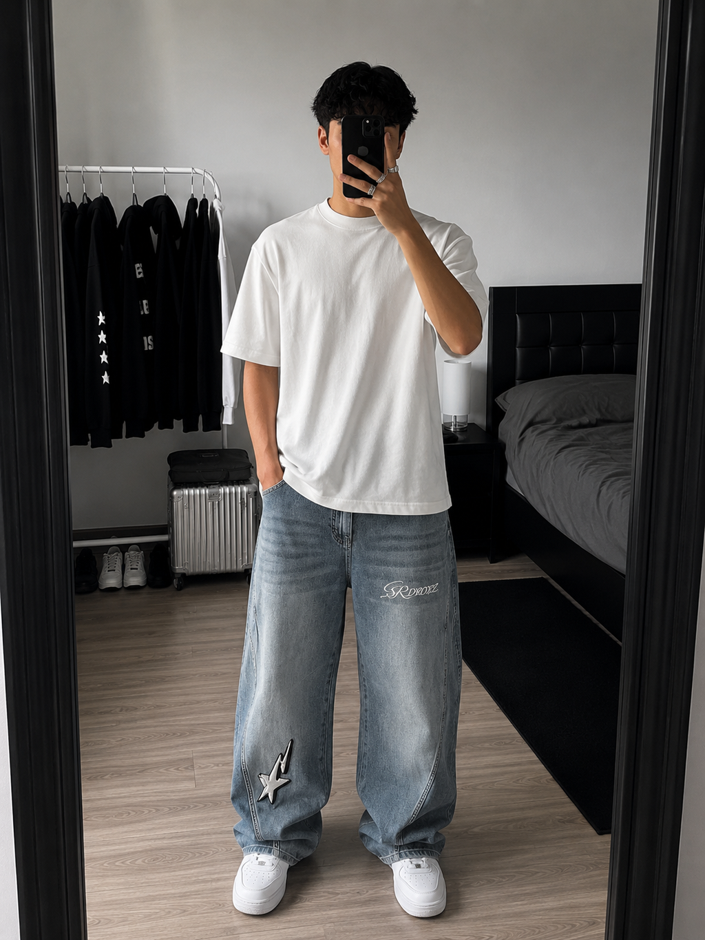 SRDROPZ™ Vintage Wash Barrel Leg Jeans ODMPOD