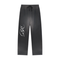 Sun Fade Raw Edge Straight-Leg Sweatpants ODMPOD