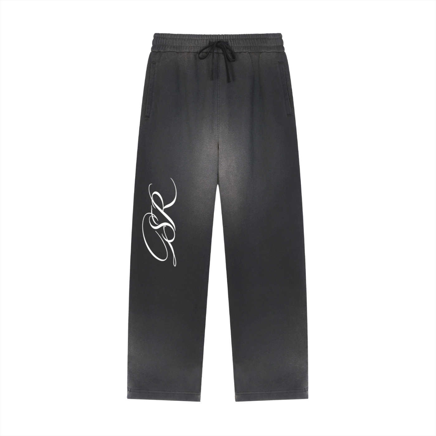Sun Fade Raw Edge Straight-Leg Sweatpants ODMPOD