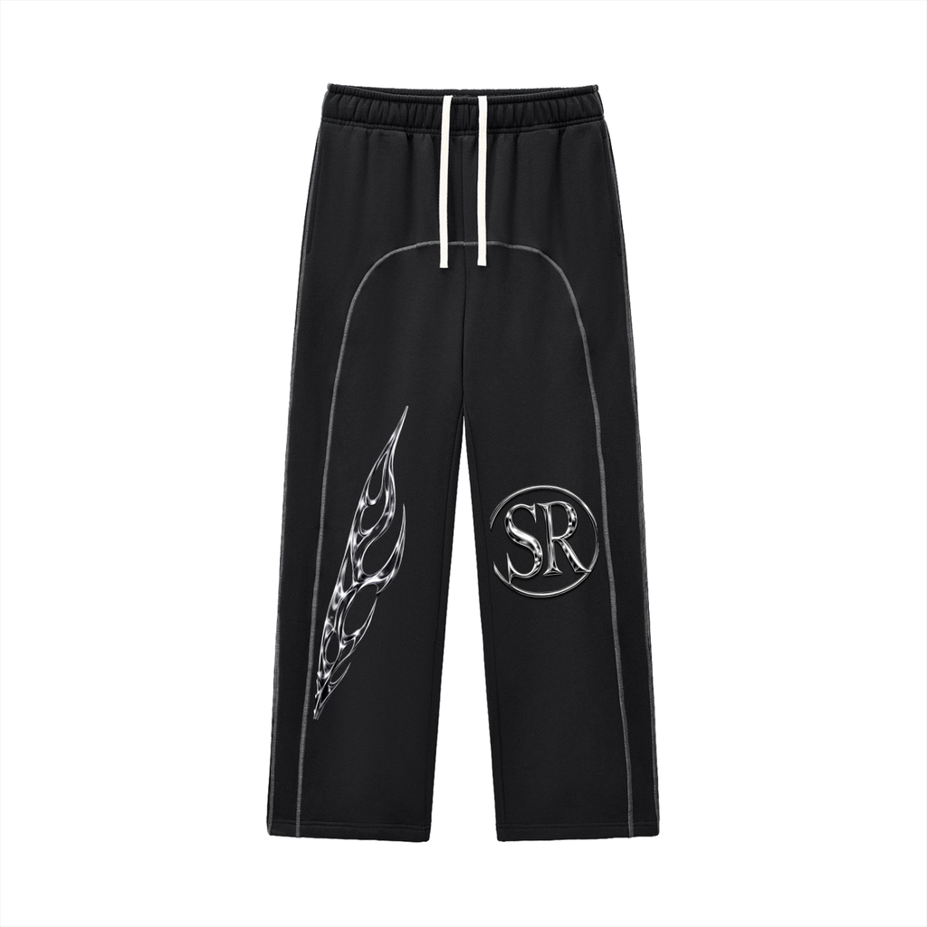 SIDERRA Chrome Flame Sweatpants – Black Edition