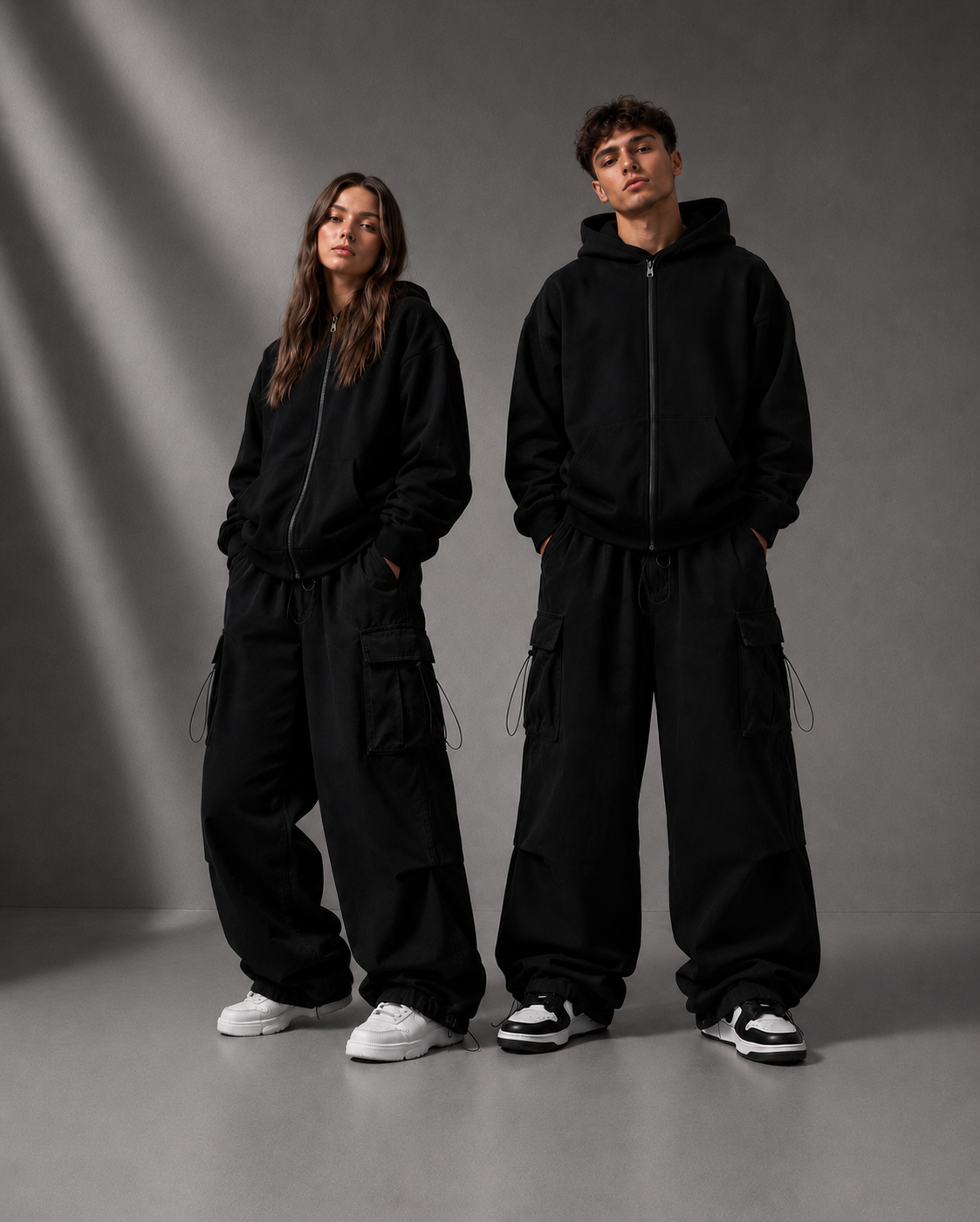 NOFACE™ Baggy Cargo Pants – Premium Urban Streetwear