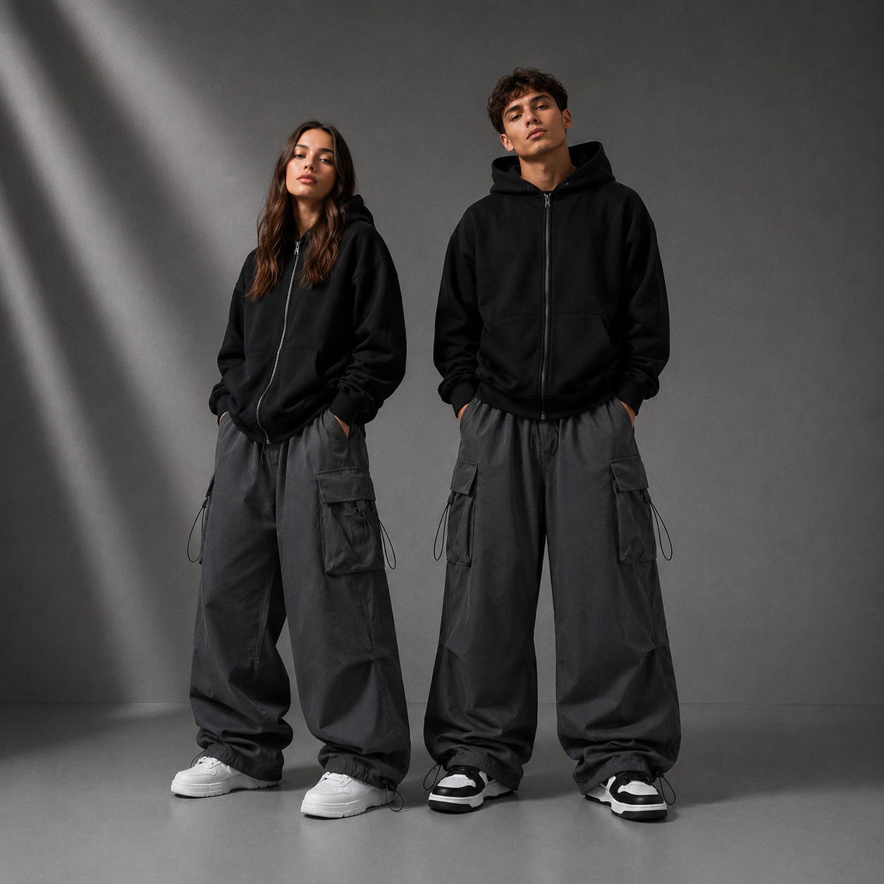 NOFACE™ Baggy Cargo Pants – Premium Urban Streetwear