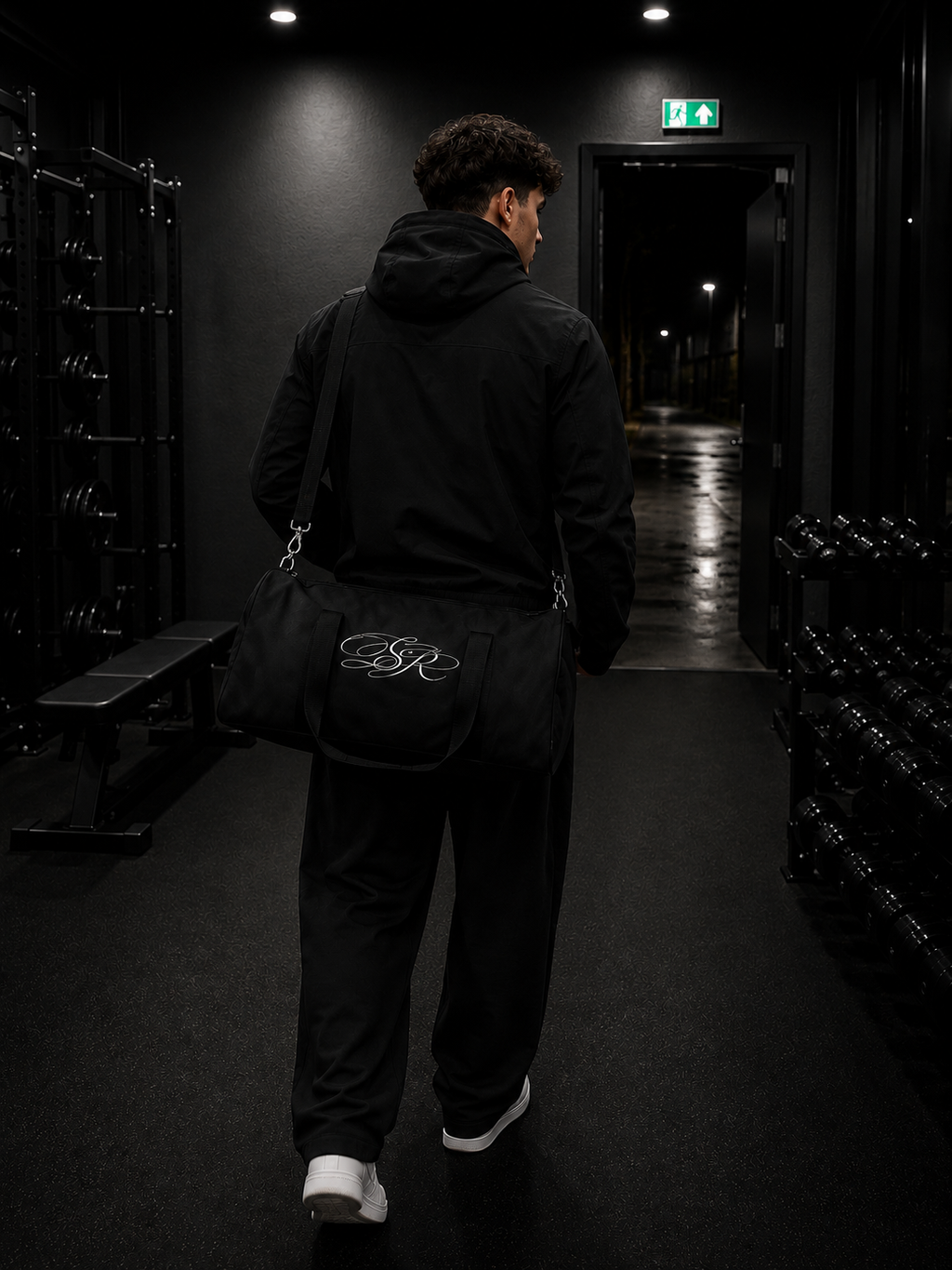 SRDROPZ™ Monogram Duffle Bag – Premium Gym & Travel Bag Unisex Printify
