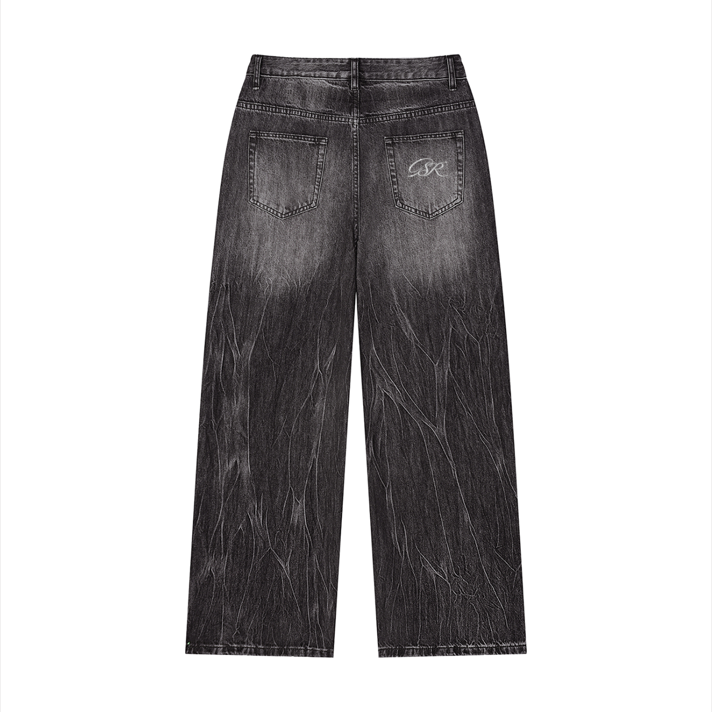 Men’s Vintage Wash Wide Leg Jeans ODMPOD